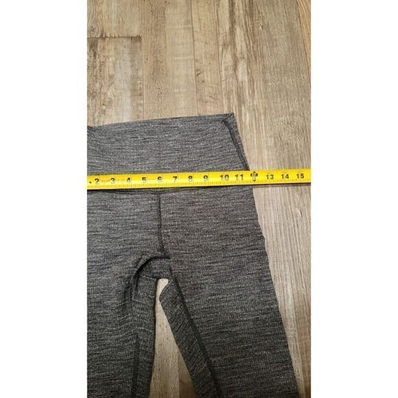 Lululemon Womens Size 4 Wunder Under High Rise Leggings Heathered Gray/blk - Picture 5 of 7